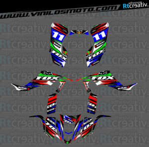 ADHESIVOS Y PEGATINAS DE VINILO PARA SUZUKI LTZ 400 Rt008-12