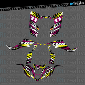 ADHESIVOS Y PEGATINAS DE VINILO PARA SUZUKI LTZ 400 Rt008-02