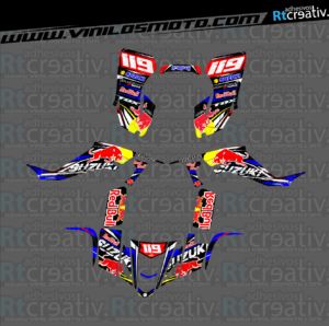 ADHESIVOS Y PEGATINAS DE VINILO PARA SUZUKI LTZ 400 Rt004-02