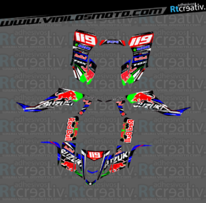 ADHESIVOS Y PEGATINAS DE VINILO PARA SUZUKI LTZ 400 Rt004-04