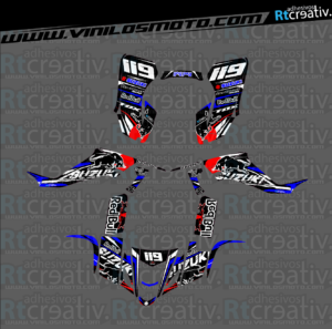 ADHESIVOS Y PEGATINAS DE VINILO PARA SUZUKI LTZ 400 Rt004-09