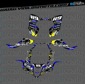 ADHESIVOS Y PEGATINAS DE VINILO PARA SUZUKI LTZ 400 Rt004-10