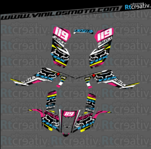 ADHESIVOS Y PEGATINAS DE VINILO PARA SUZUKI LTZ 400 Rt005-01