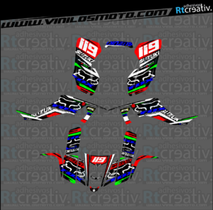 ADHESIVOS Y PEGATINAS DE VINILO PARA SUZUKI LTZ 400 Rt005-03