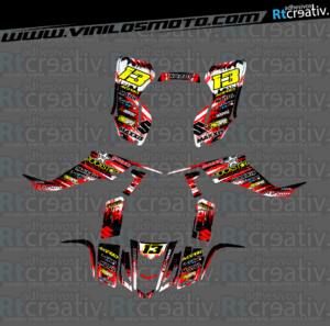 ADHESIVOS Y PEGATINAS DE VINILO PARA SUZUKI LTZ 400 Rt011-08