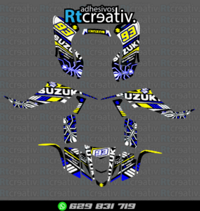 ADHESIVOS Y PEGATINAS DE VINILO PARA SUZUKI LTZ 400 Rt007-04