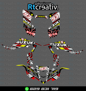 ADHESIVOS Y PEGATINAS DE VINILO PARA SUZUKI LTZ 400 Rt007-03