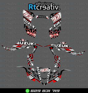 ADHESIVOS Y PEGATINAS DE VINILO PARA SUZUKI LTZ 400 Rt007-05
