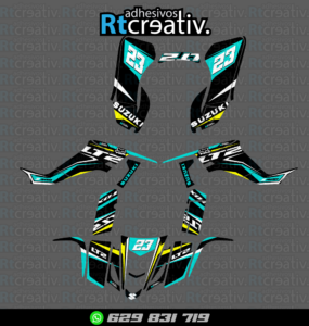 ADHESIVOS Y PEGATINAS DE VINILO PARA SUZUKI LTZ 400 Rt014-10