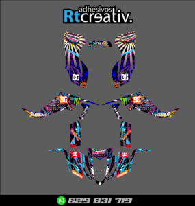 ADHESIVOS Y PEGATINAS DE VINILO PARA SUZUKI LTZ 400 Rt013-01