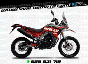 175€ - Voge 300 Rally | Diseño Rt003 13 ADHESIVOS Y PEGATINAS DE VINILO VOGE 300 RALLY Rt003-07