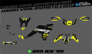 ADHESIVOS Y PEGATINAS DE VINILO APRILIA TUAREG 660 Rt005-03