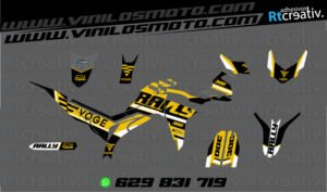 175€ - Voge 300 Rally | Diseño Rt002 4 ADHESIVOS Y PEGATINAS DE VINILO VOGE 300 RALLY Rt002-02