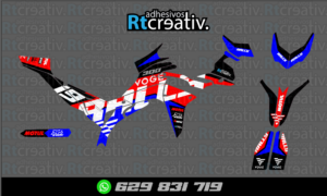 175€ - Voge 300 Rally | Diseño Rt004 6 ADHESIVOS Y PEGATINAS DE VINILO VOGE 300 RALLY Rt004-03