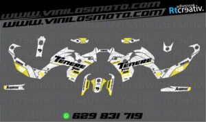 175€ - Yamaha Tenere | Diseño Rt015 4 ADHESIVOS Y PEGATINAS DE VINILO YAMAHA TENERE Rt015-13
