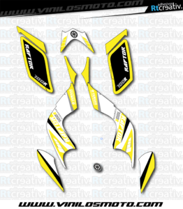 ADHESIVOS Y PEGATINAS DE VINILO PARA YAMAHA RAPTOR 700 Rt001-06