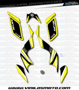 ADHESIVOS Y PEGATINAS DE VINILO PARA YAMAHA RAPTOR 700 Rt001-02