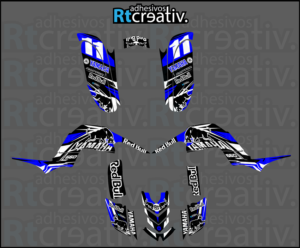 ADHESIVOS Y PEGATINAS DE VINILO PARA YAMAHA RAPTOR 660 Rt003-04