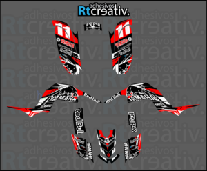 ADHESIVOS Y PEGATINAS DE VINILO PARA YAMAHA RAPTOR 660 Rt003-03