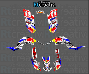 ADHESIVOS Y PEGATINAS DE VINILO PARA YAMAHA RAPTOR 660 Rt003-01