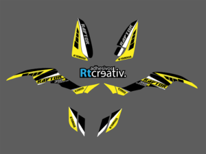 ADHESIVOS Y PEGATINAS DE VINILO PARA YAMAHA RAPTOR 350 Rt004-01