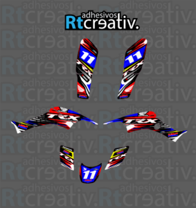 ADHESIVOS Y PEGATINAS DE VINILO PARA HONDA TRX 400 Rt007-01