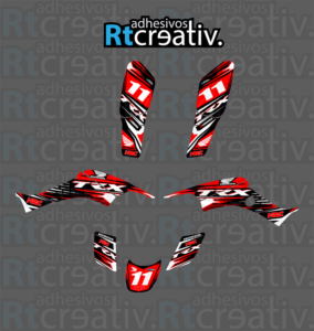 ADHESIVOS Y PEGATINAS DE VINILO PARA HONDA TRX 400 Rt007-03
