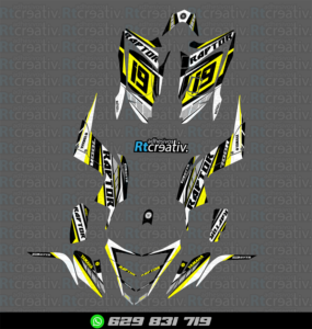 ADHESIVOS Y PEGATINAS DE VINILO PARA YAMAHA RAPTOR 700 Rt001-28