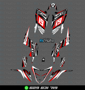ADHESIVOS Y PEGATINAS DE VINILO PARA YAMAHA RAPTOR 700 Rt001-27