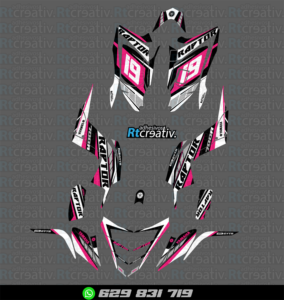 ADHESIVOS Y PEGATINAS DE VINILO PARA YAMAHA RAPTOR 700 Rt001-25