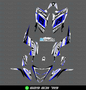 ADHESIVOS Y PEGATINAS DE VINILO PARA YAMAHA RAPTOR 700 Rt001-23