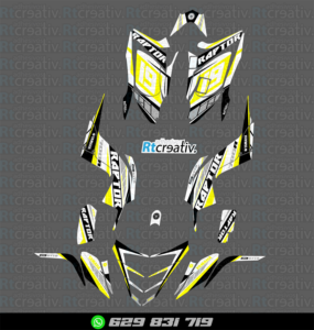ADHESIVOS Y PEGATINAS DE VINILO PARA YAMAHA RAPTOR 700 Rt001-22