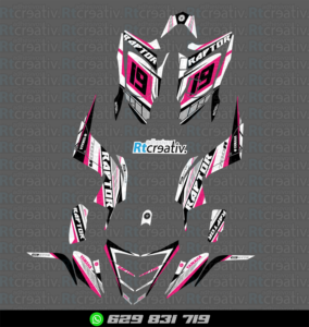 ADHESIVOS Y PEGATINAS DE VINILO PARA YAMAHA RAPTOR 700 Rt001-19
