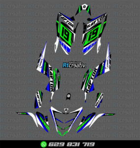 ADHESIVOS Y PEGATINAS DE VINILO PARA YAMAHA RAPTOR 700 Rt001-15
