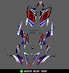 ADHESIVOS Y PEGATINAS DE VINILO PARA YAMAHA RAPTOR 700 Rt001-14