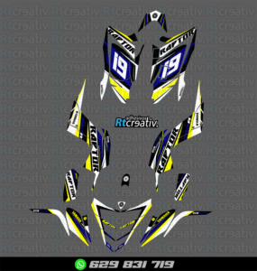 ADHESIVOS Y PEGATINAS DE VINILO PARA YAMAHA RAPTOR 700 Rt001-11