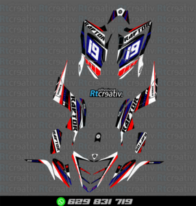 ADHESIVOS Y PEGATINAS DE VINILO PARA YAMAHA RAPTOR 700 Rt001-10