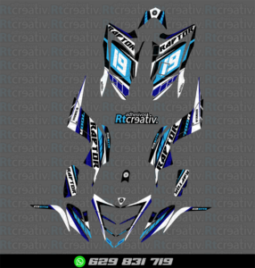 ADHESIVOS Y PEGATINAS DE VINILO PARA YAMAHA RAPTOR 700 Rt001-09