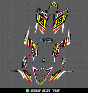 ADHESIVOS Y PEGATINAS DE VINILO PARA YAMAHA RAPTOR 700 Rt001-01