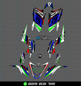 ADHESIVOS Y PEGATINAS DE VINILO PARA YAMAHA RAPTOR 700 Rt001-07
