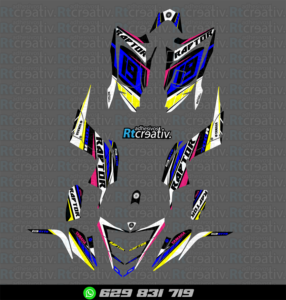 ADHESIVOS Y PEGATINAS DE VINILO PARA YAMAHA RAPTOR 700 Rt001-06