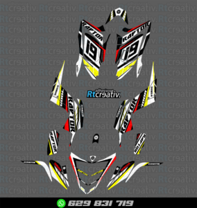 ADHESIVOS Y PEGATINAS DE VINILO PARA YAMAHA RAPTOR 700 Rt001-05