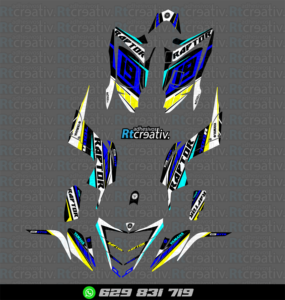 ADHESIVOS Y PEGATINAS DE VINILO PARA YAMAHA RAPTOR 700 Rt001-04