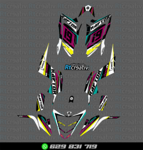 ADHESIVOS Y PEGATINAS DE VINILO PARA YAMAHA RAPTOR 700 Rt001-03