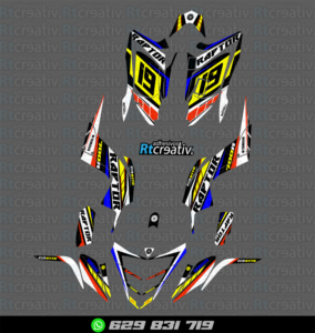 ADHESIVOS Y PEGATINAS DE VINILO PARA YAMAHA RAPTOR 700 Rt001-02