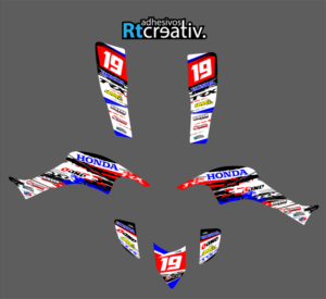 ADHESIVOS Y PEGATINAS DE VINILO PARA HONDA TRX 400 Rt006-01