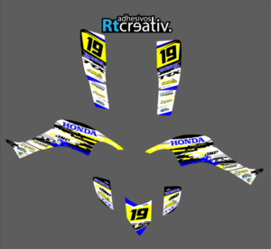 ADHESIVOS Y PEGATINAS DE VINILO PARA HONDA TRX 400 Rt006-04