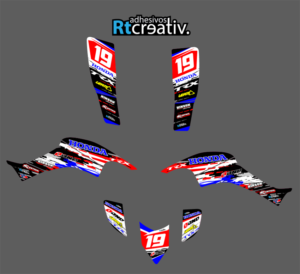 ADHESIVOS Y PEGATINAS DE VINILO PARA HONDA TRX 400 Rt006-03