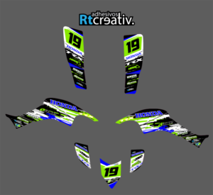 ADHESIVOS Y PEGATINAS DE VINILO PARA HONDA TRX 400 Rt006-02