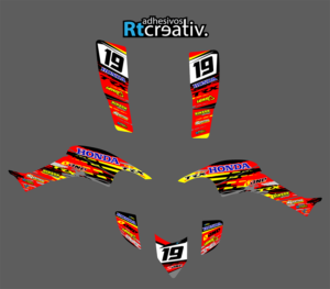 ADHESIVOS Y PEGATINAS DE VINILO PARA HONDA TRX 400 Rt006-06